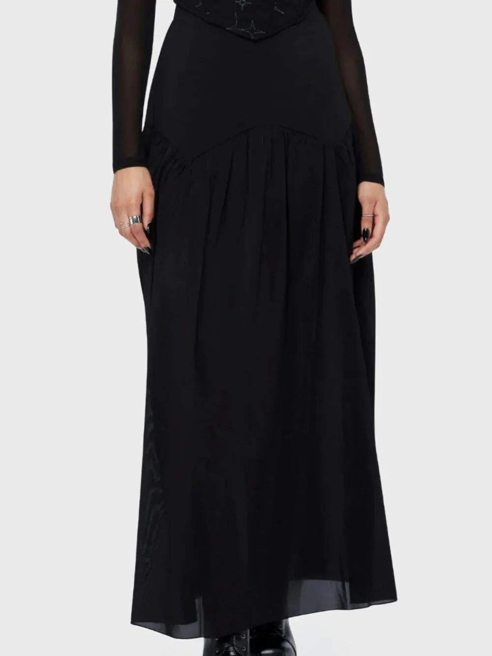 Killstar Twilight Thistle Maxi Skirt
